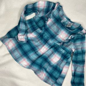 Pleated Patterned Blouse